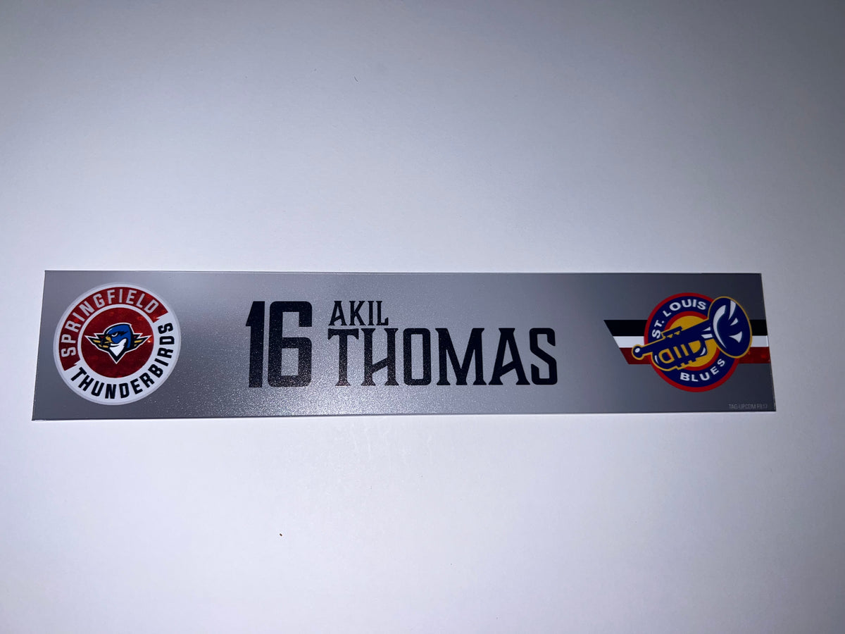 2025-26 T-Birds Regular Season Locker Nameplate - Grey 3rds