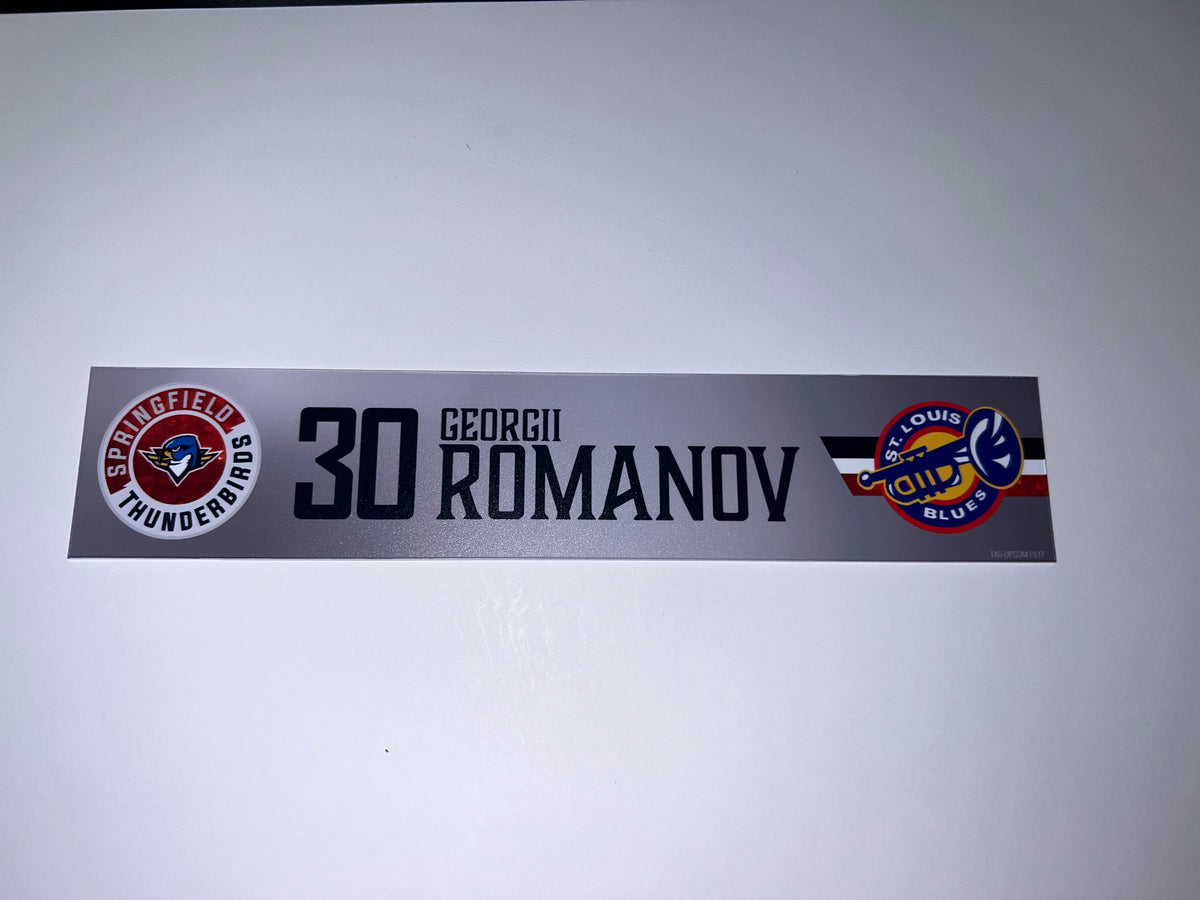 2025-26 T-Birds Regular Season Locker Nameplate - Grey 3rds