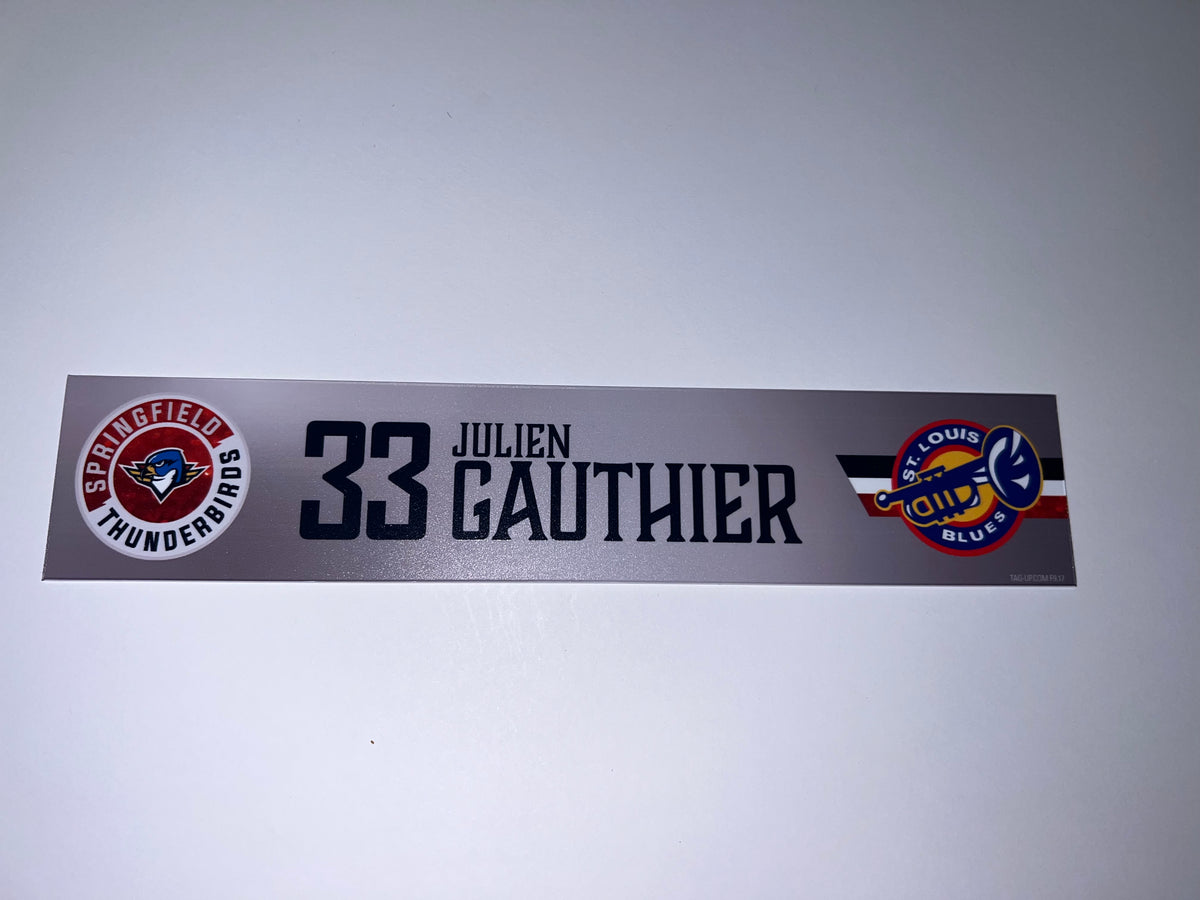 2025-26 T-Birds Regular Season Locker Nameplate - Grey 3rds