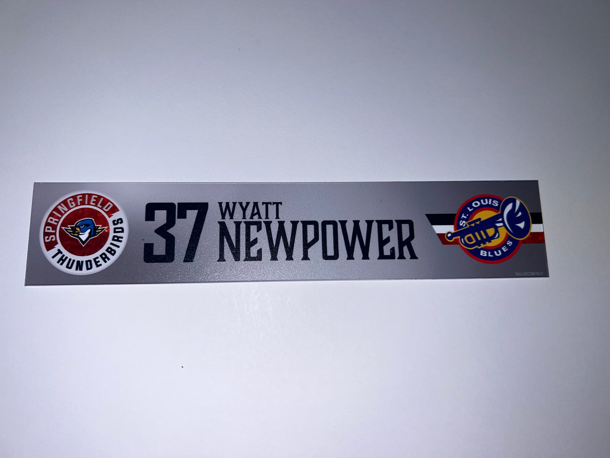 2025-26 T-Birds Regular Season Locker Nameplate - Grey 3rds