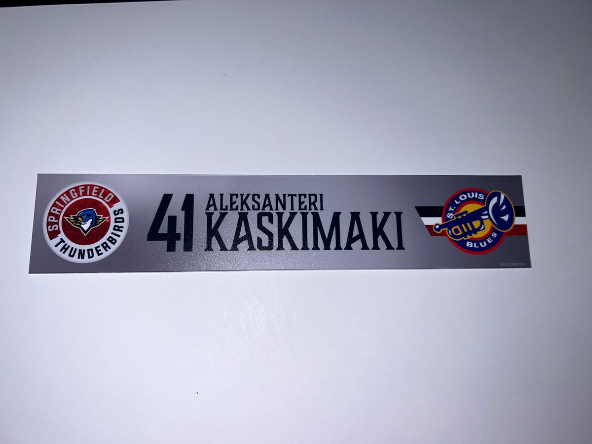 2025-26 T-Birds Regular Season Locker Nameplate - Grey 3rds