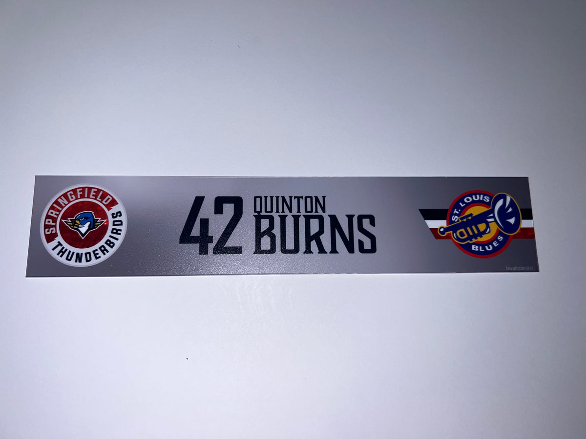 2025-26 T-Birds Regular Season Locker Nameplate - Grey 3rds