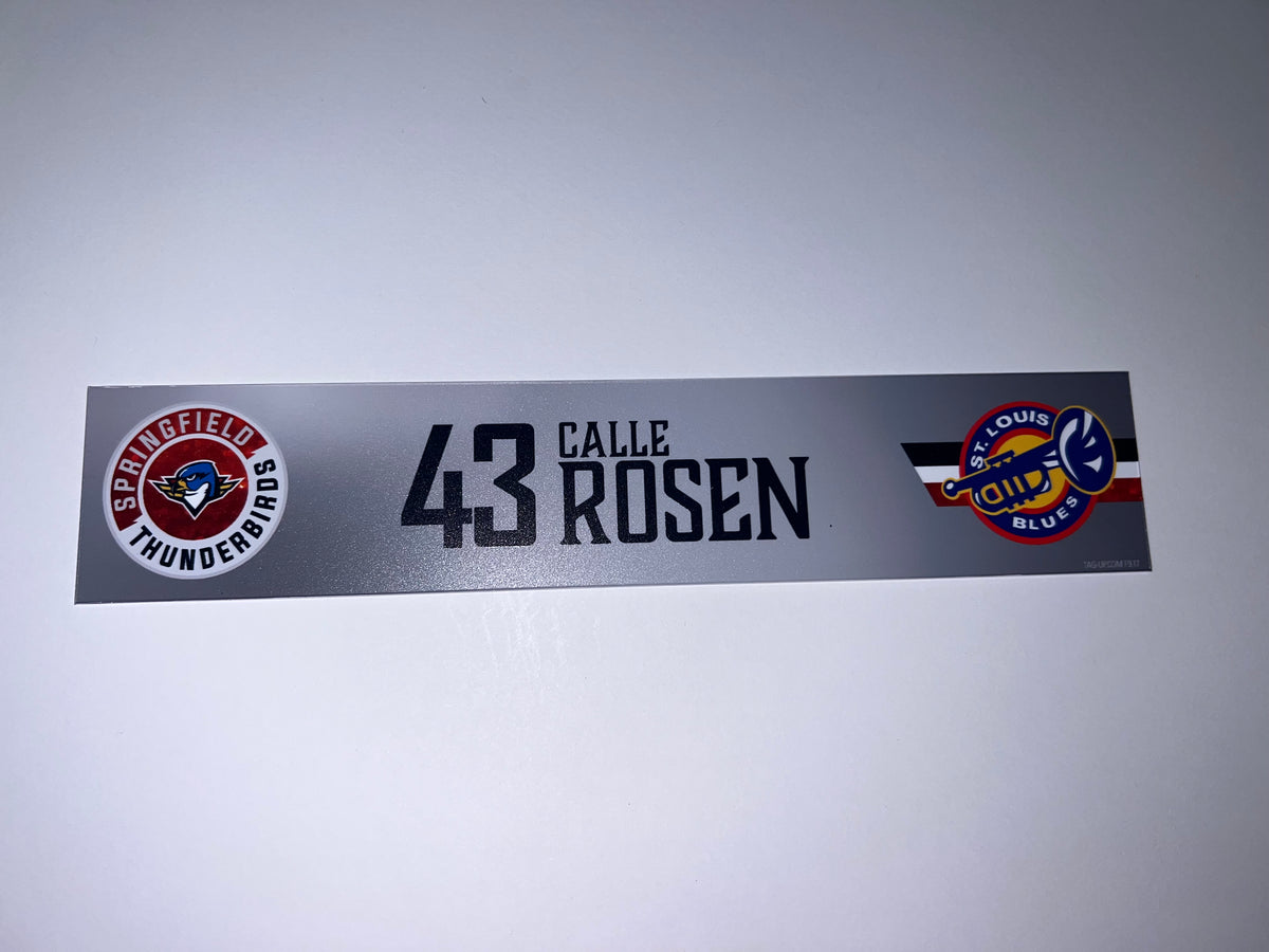 2025-26 T-Birds Regular Season Locker Nameplate - Grey 3rds
