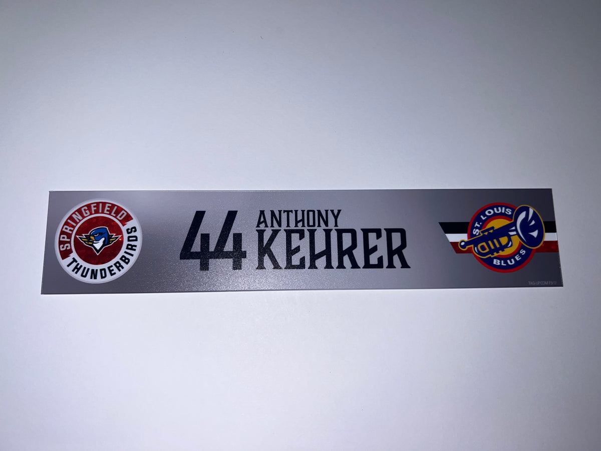2025-26 T-Birds Regular Season Locker Nameplate - Grey 3rds