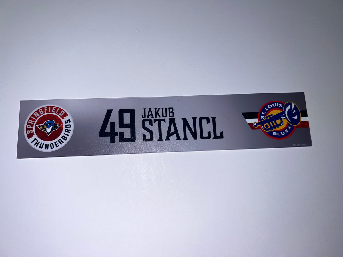 2025-26 T-Birds Regular Season Locker Nameplate - Grey 3rds
