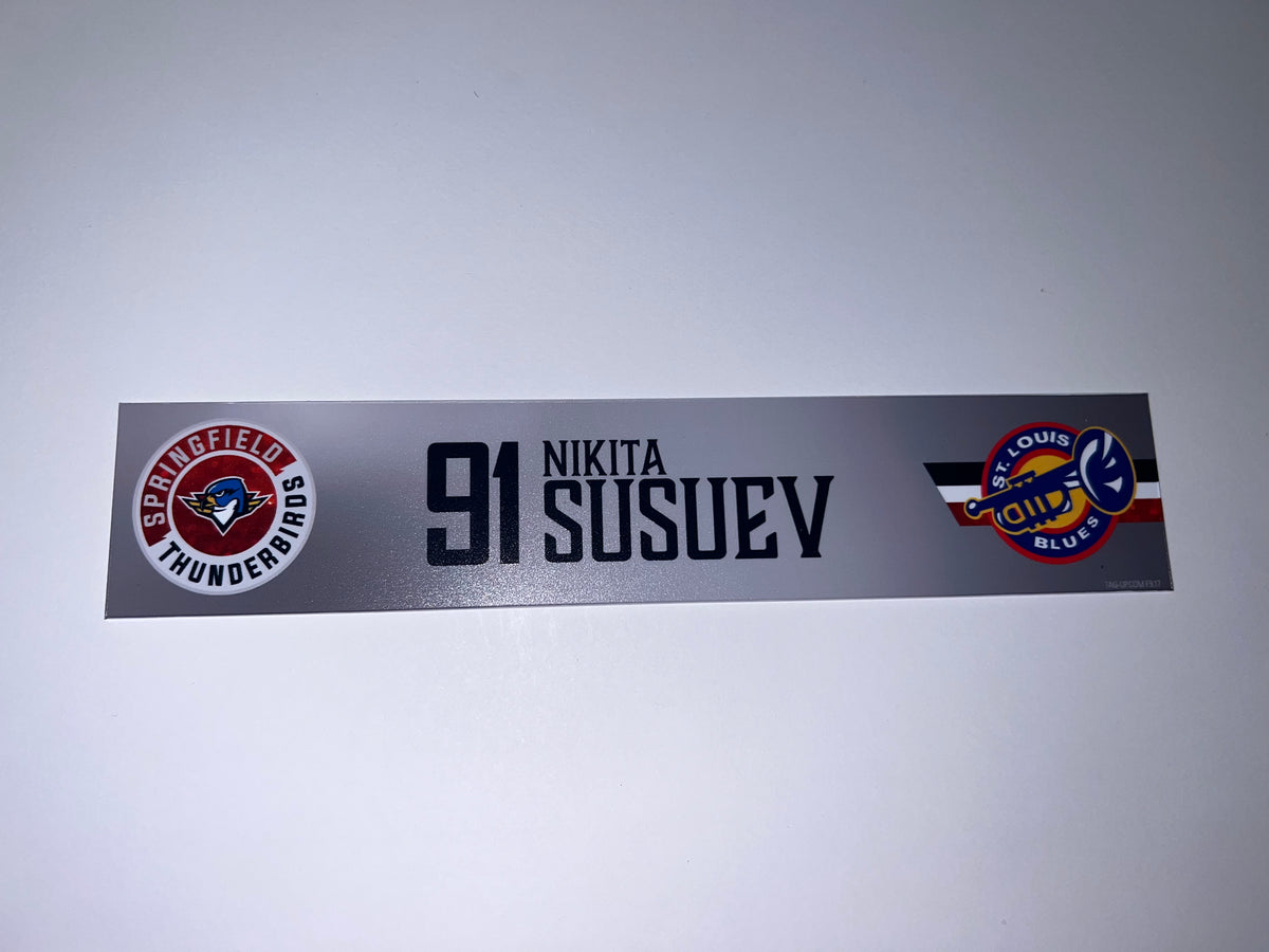 2025-26 T-Birds Regular Season Locker Nameplate - Grey 3rds
