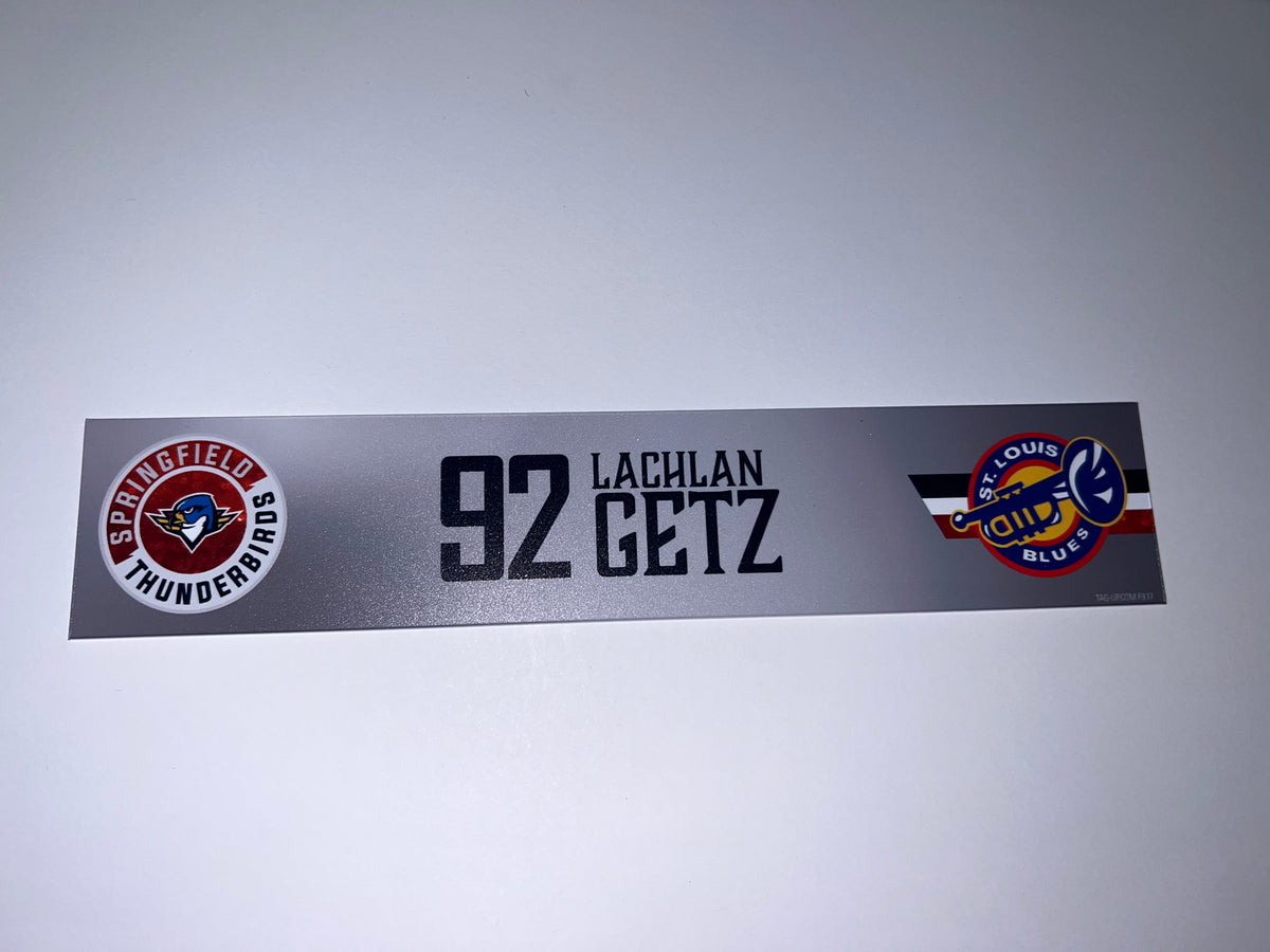 2025-26 T-Birds Regular Season Locker Nameplate - Grey 3rds