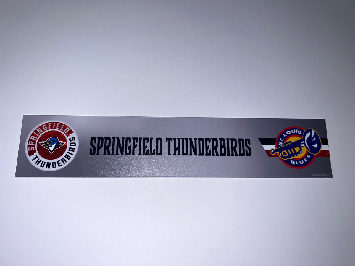 2025-26 T-Birds Regular Season Locker Nameplate - Grey 3rds