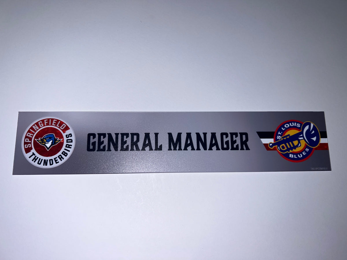 2025-26 T-Birds Regular Season Locker Nameplate - Grey 3rds