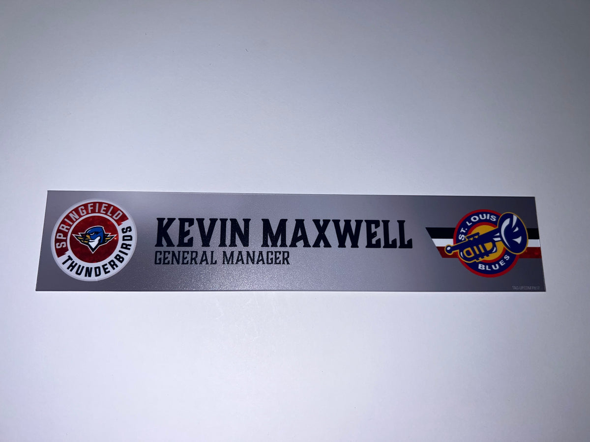 2025-26 T-Birds Regular Season Locker Nameplate - Grey 3rds