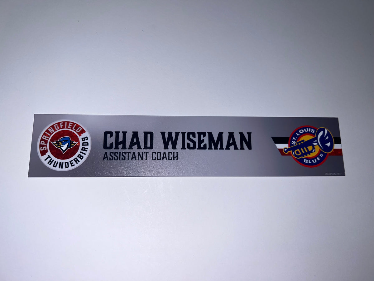 2025-26 T-Birds Regular Season Locker Nameplate - Grey 3rds