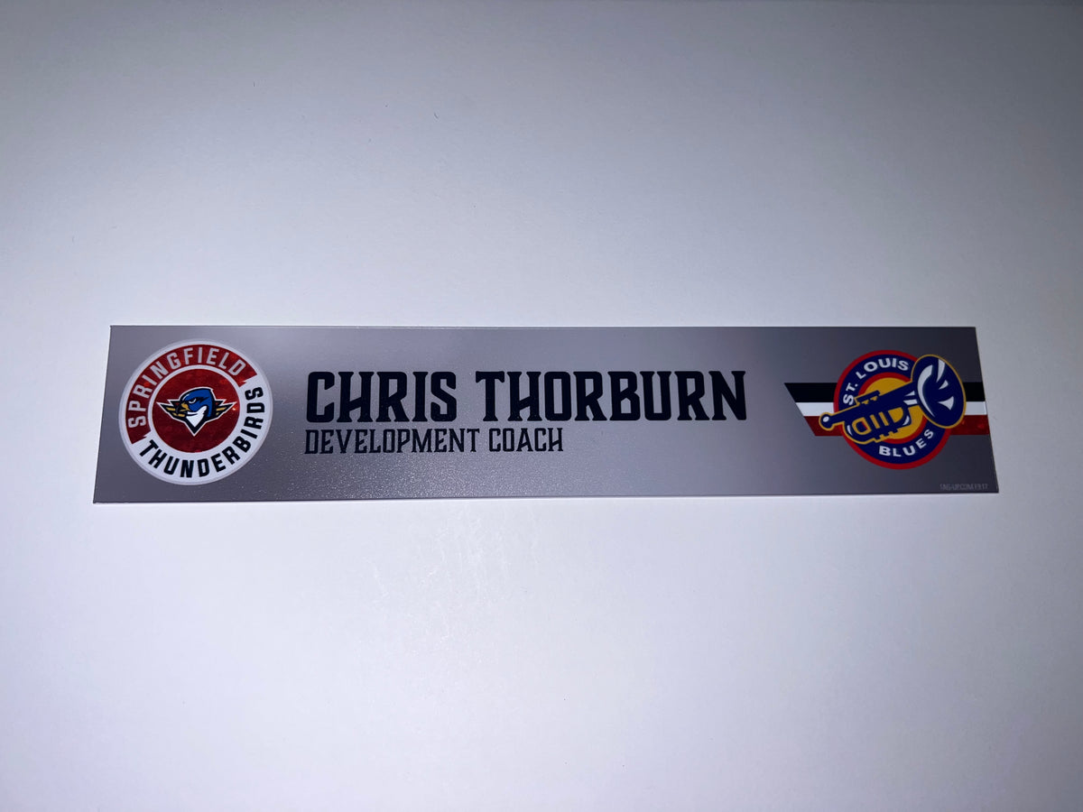 2025-26 T-Birds Regular Season Locker Nameplate - Grey 3rds