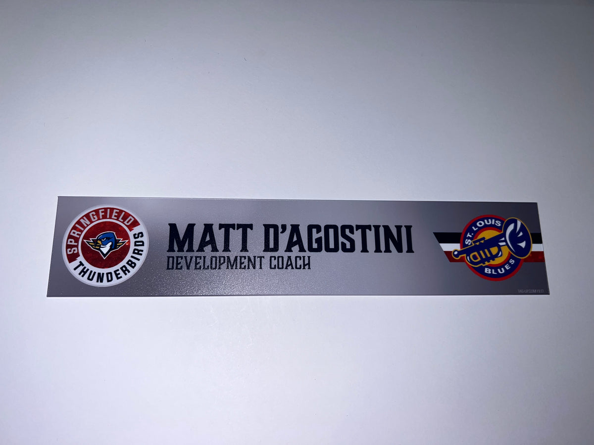 2025-26 T-Birds Regular Season Locker Nameplate - Grey 3rds