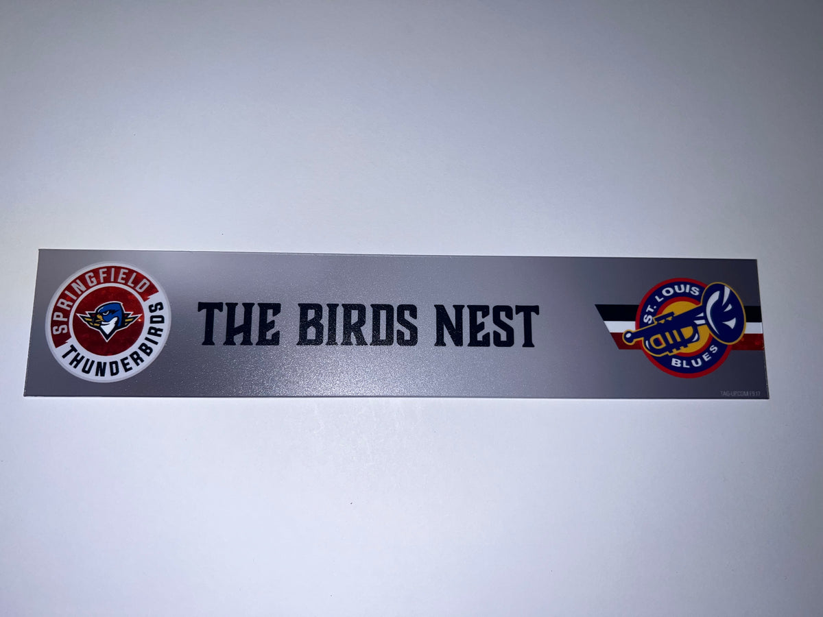 2025-26 T-Birds Regular Season Locker Nameplate - Grey 3rds