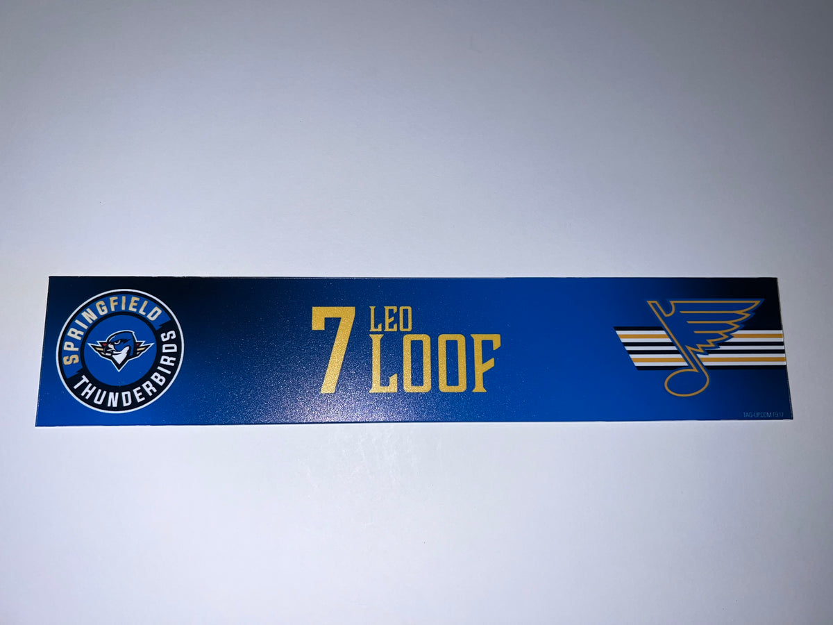 2025-26 T-Birds Regular Season Locker Nameplate - Blue