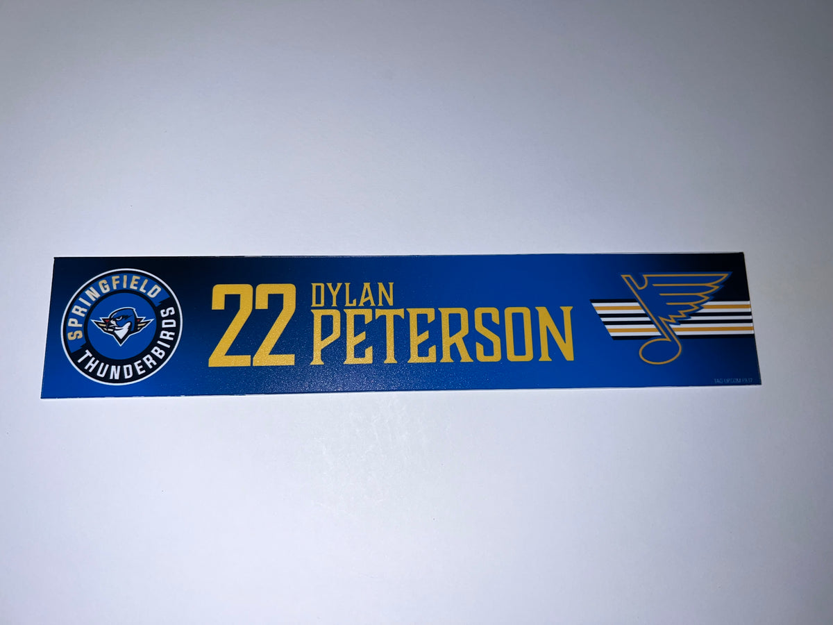 2025-26 T-Birds Regular Season Locker Nameplate - Blue