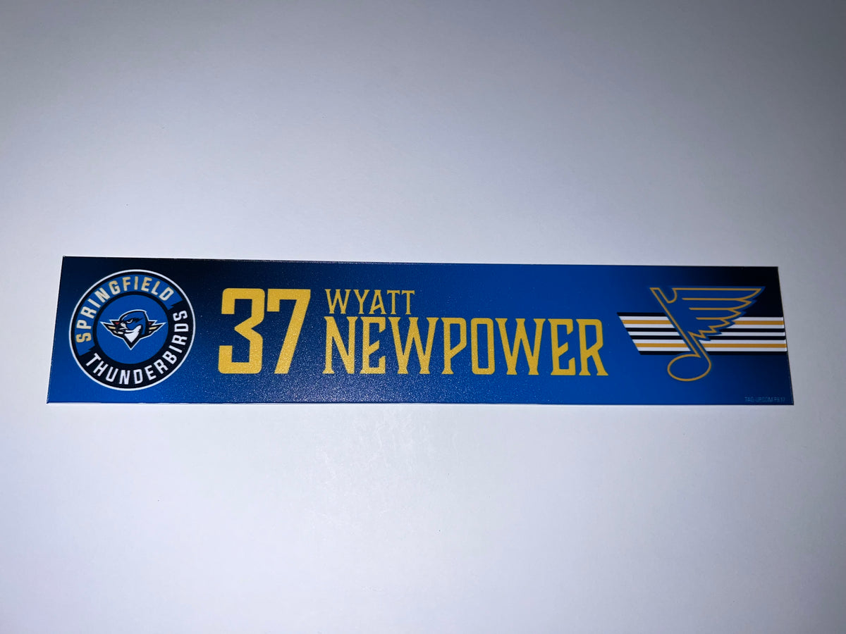 2025-26 T-Birds Regular Season Locker Nameplate - Blue