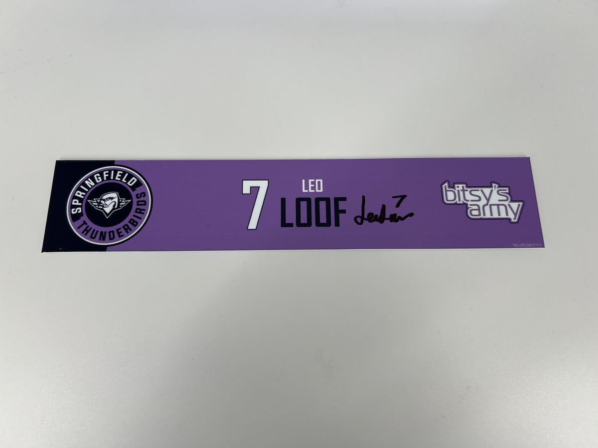 2024-25 Hockey Fights Cancer Locker Nameplates