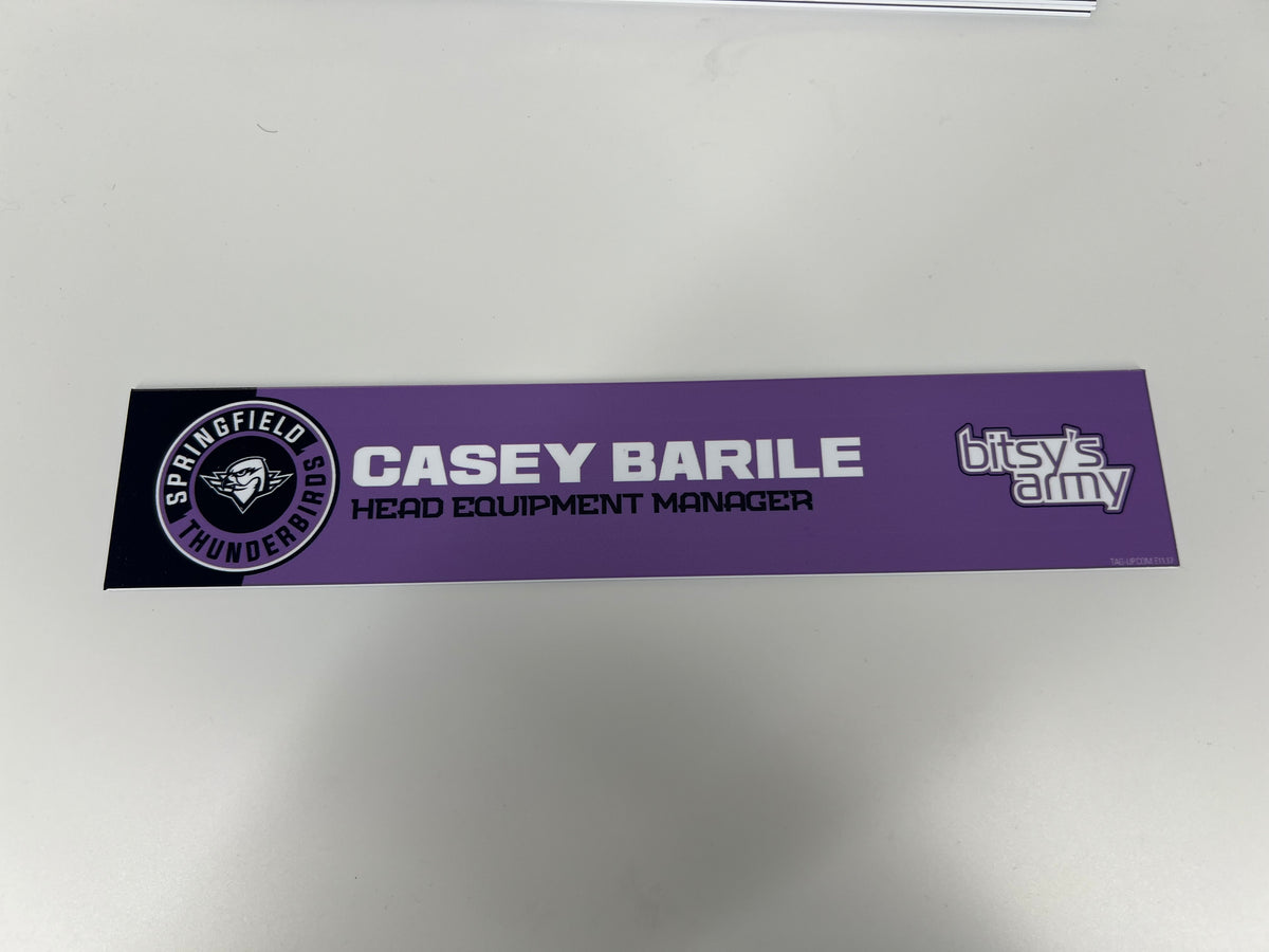 2024-25 Hockey Fights Cancer Locker Nameplates