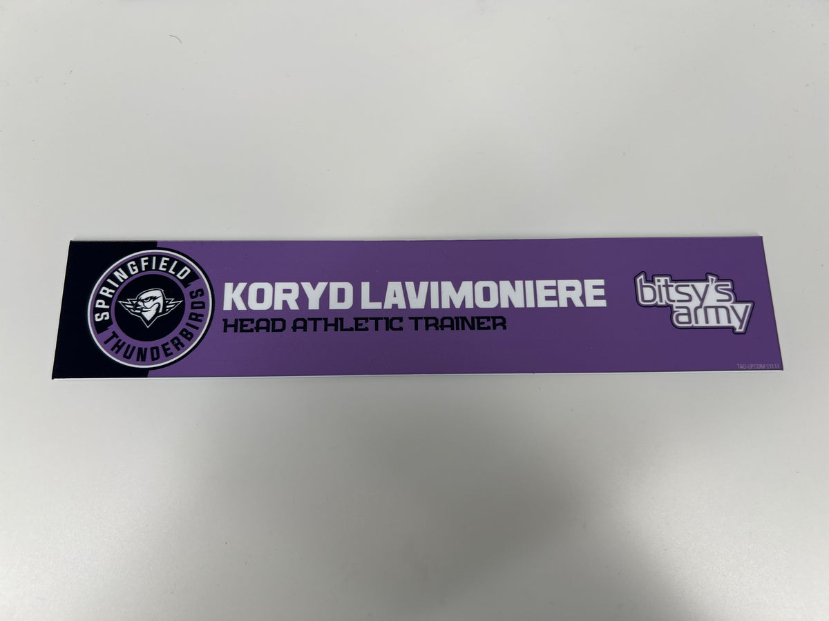 2024-25 Hockey Fights Cancer Locker Nameplates