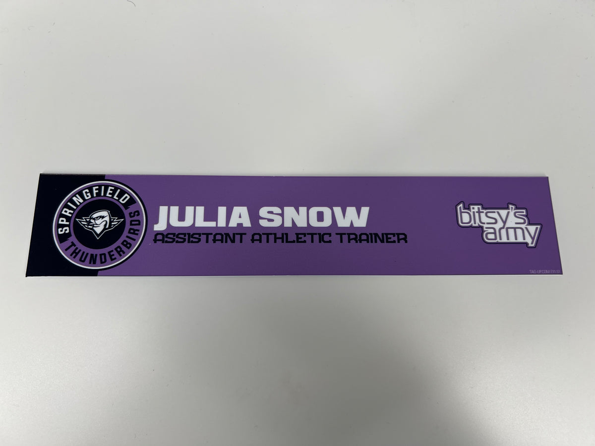 2024-25 Hockey Fights Cancer Locker Nameplates