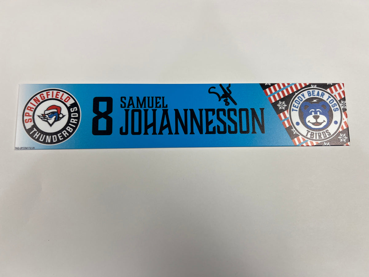 2025-26 Teddy Bear Toss Locker Nameplate