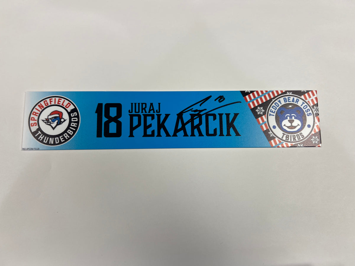 2025-26 Teddy Bear Toss Locker Nameplate