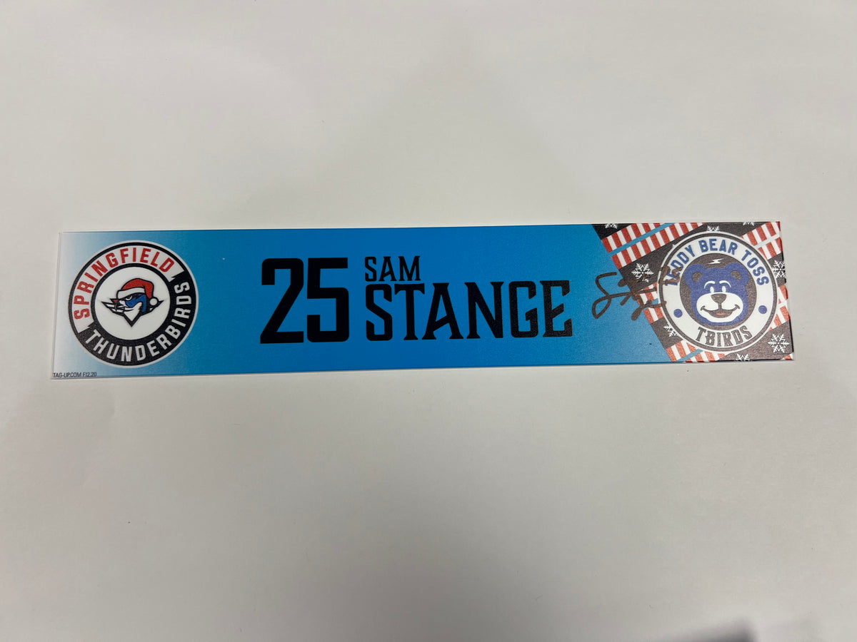 2025-26 Teddy Bear Toss Locker Nameplate