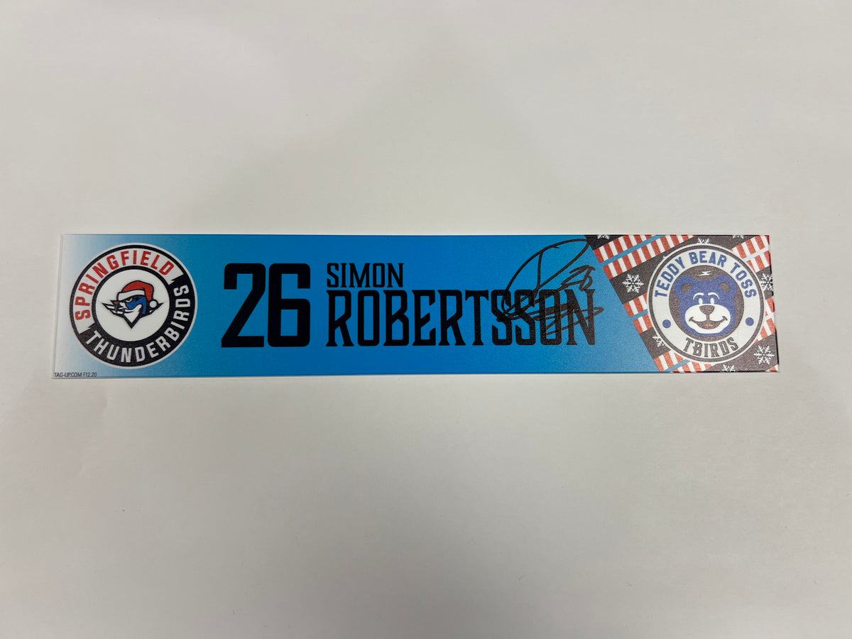 2025-26 Teddy Bear Toss Locker Nameplate