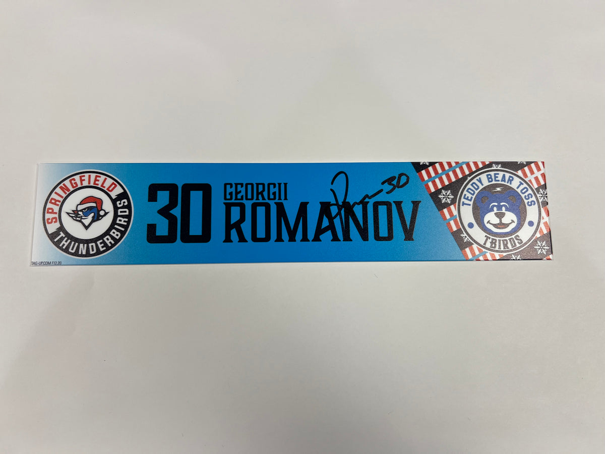 2025-26 Teddy Bear Toss Locker Nameplate