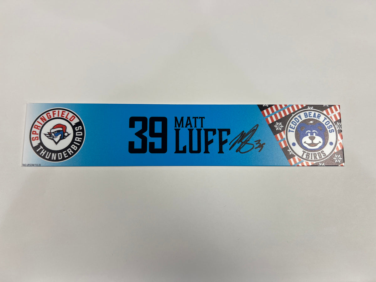 2025-26 Teddy Bear Toss Locker Nameplate