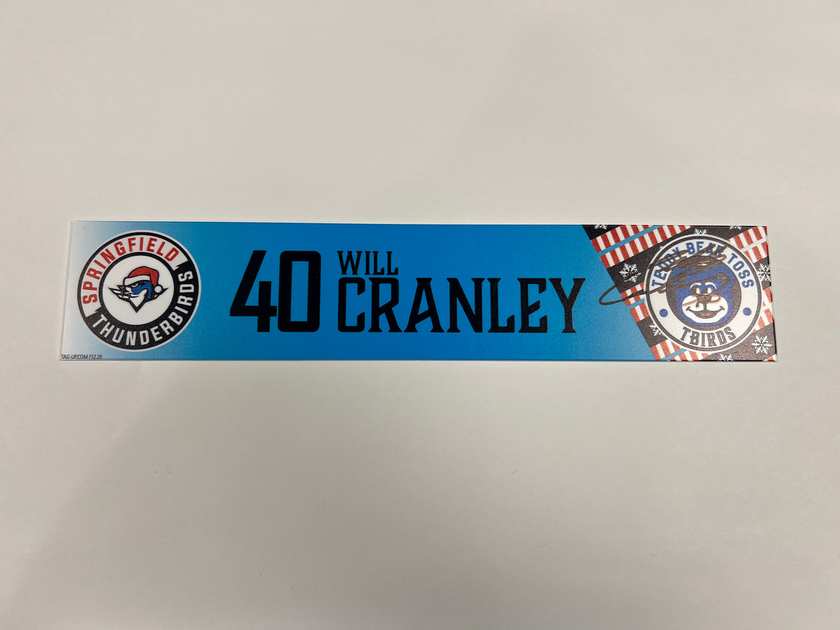 2025-26 Teddy Bear Toss Locker Nameplate
