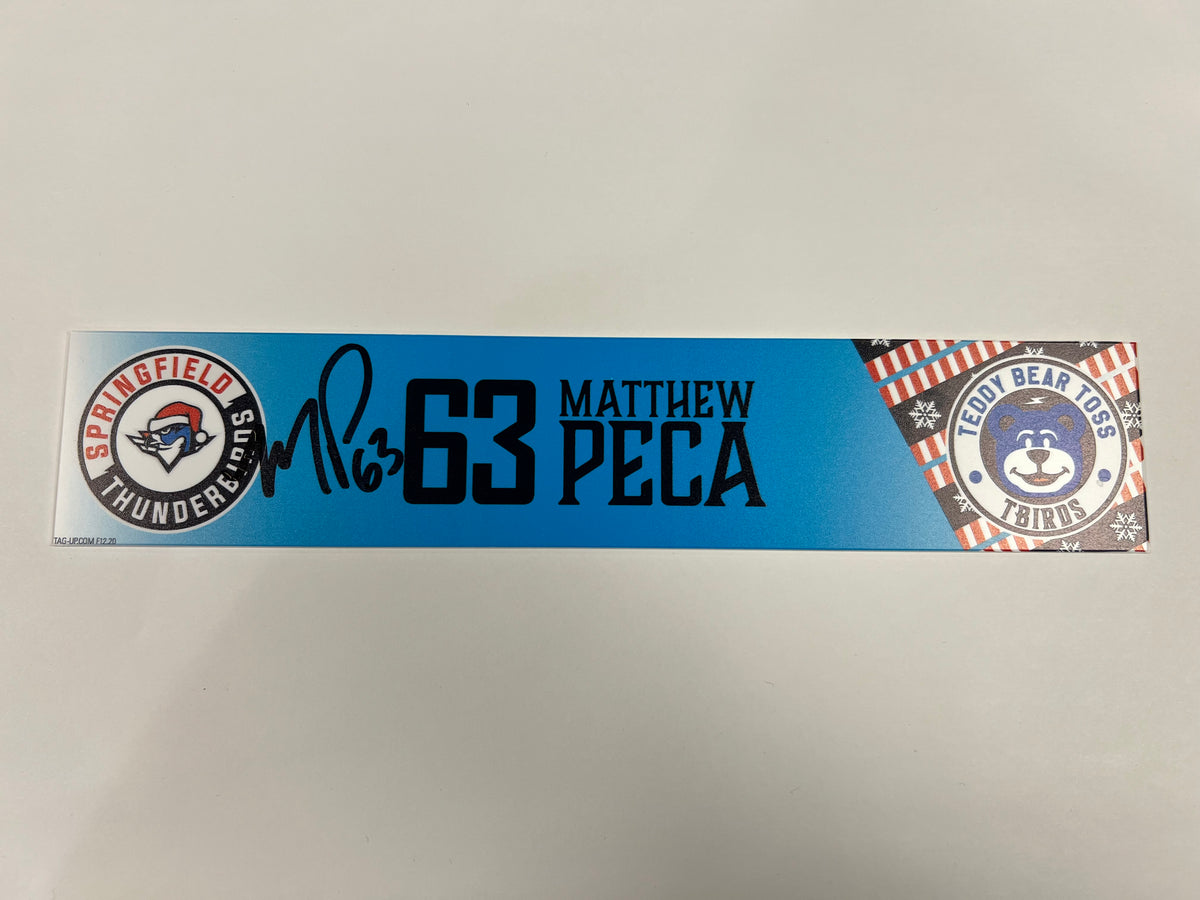 2025-26 Teddy Bear Toss Locker Nameplate