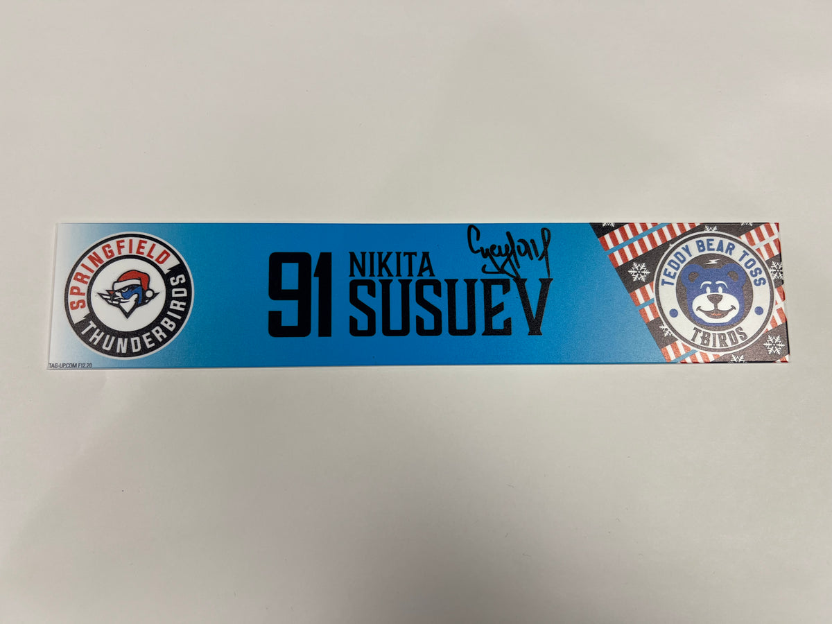 2025-26 Teddy Bear Toss Locker Nameplate