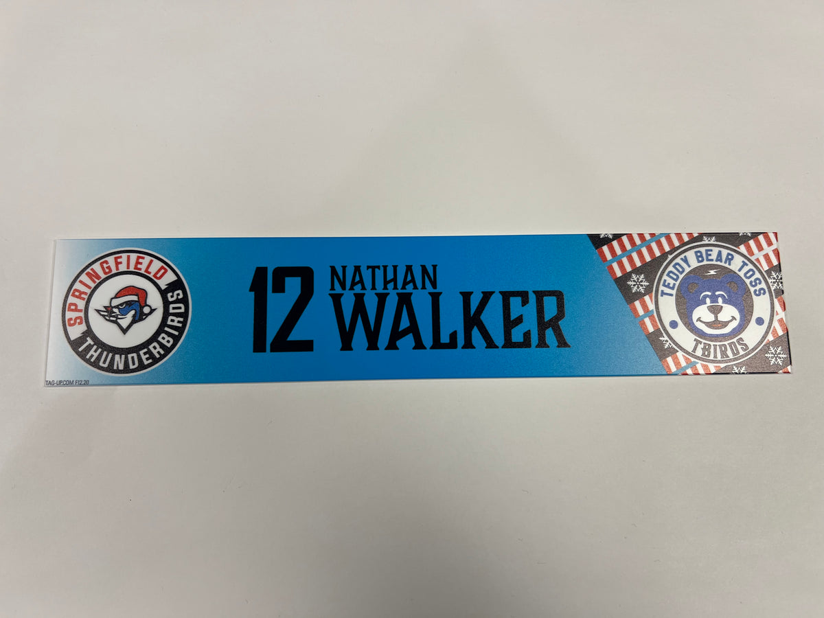 2025-26 Teddy Bear Toss Locker Nameplate
