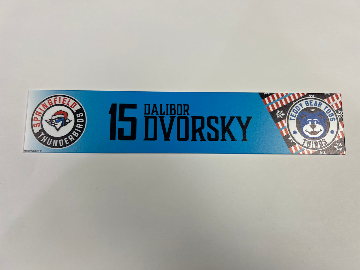 2025-26 Teddy Bear Toss Locker Nameplate