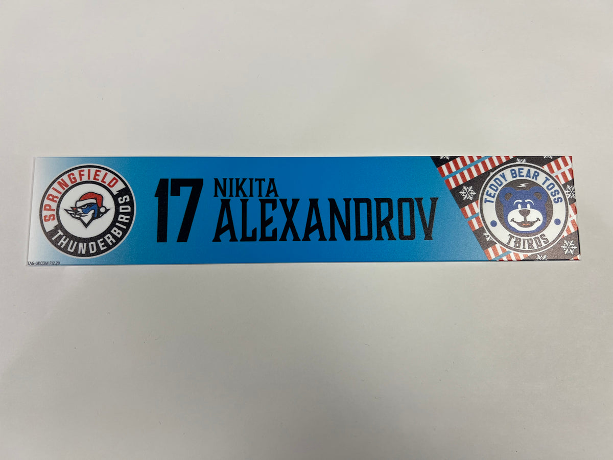 2025-26 Teddy Bear Toss Locker Nameplate