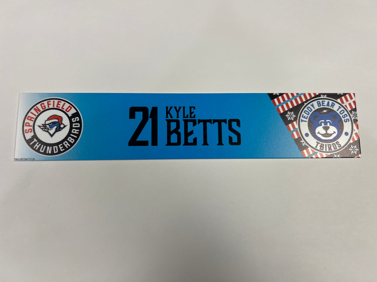 2025-26 Teddy Bear Toss Locker Nameplate