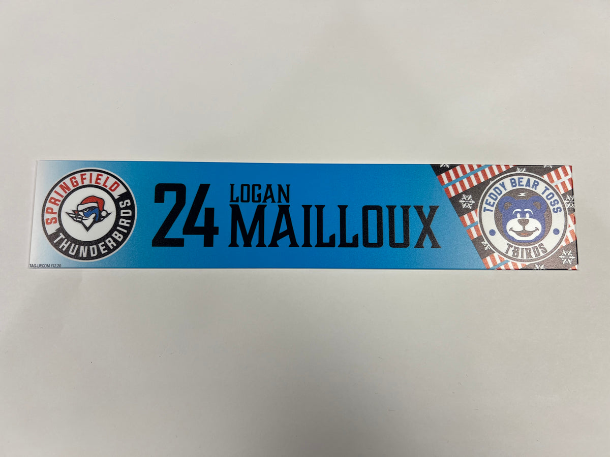 2025-26 Teddy Bear Toss Locker Nameplate