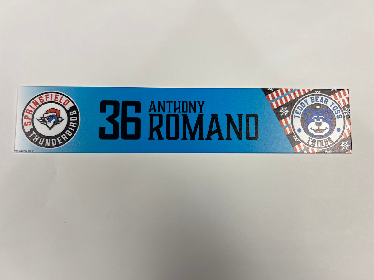 2025-26 Teddy Bear Toss Locker Nameplate