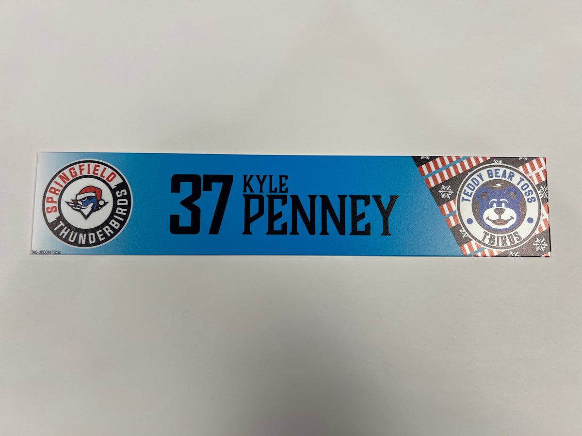 2025-26 Teddy Bear Toss Locker Nameplate