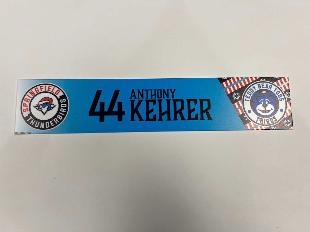 2025-26 Teddy Bear Toss Locker Nameplate