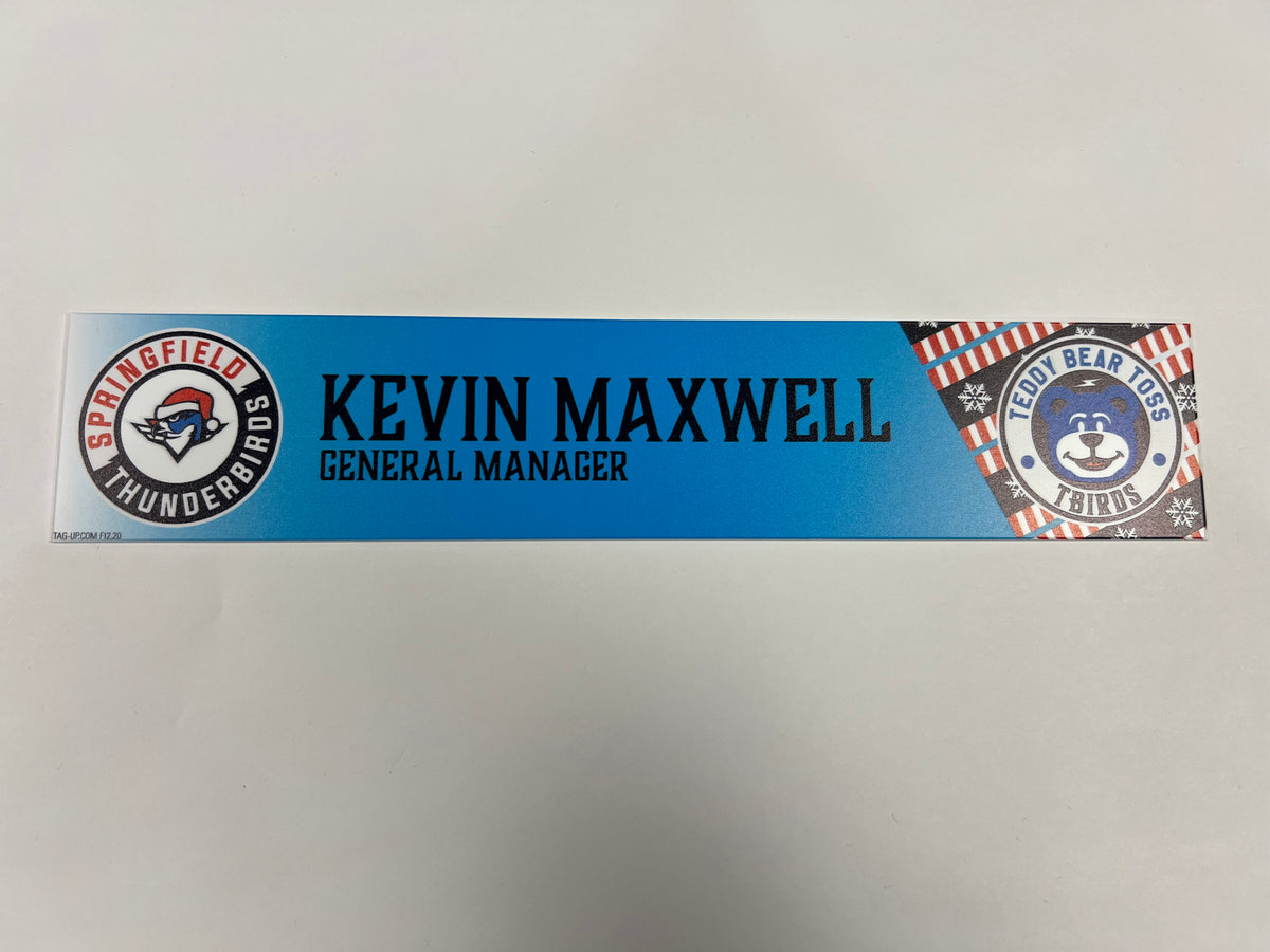 2025-26 Teddy Bear Toss Locker Nameplate