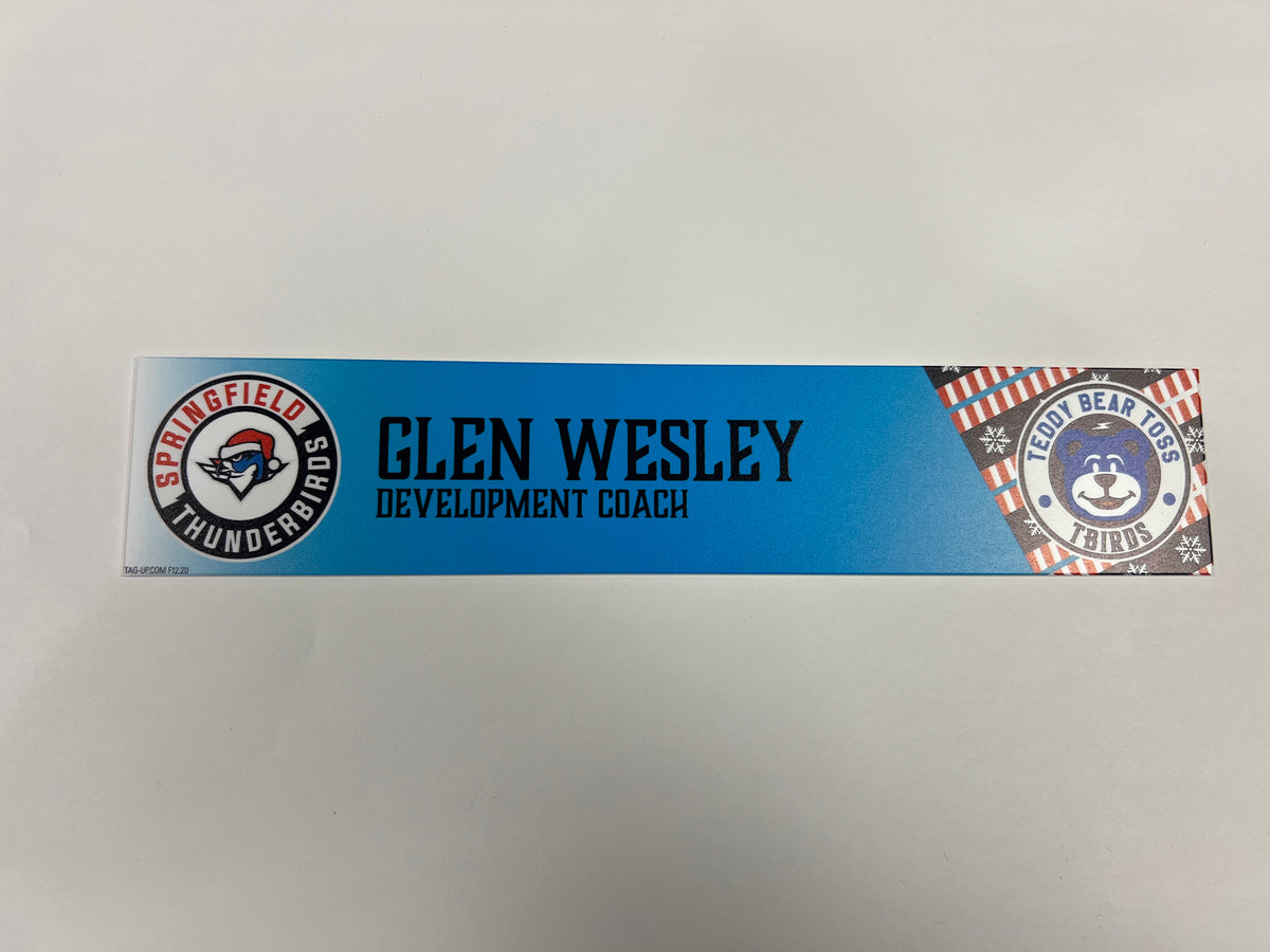 2025-26 Teddy Bear Toss Locker Nameplate
