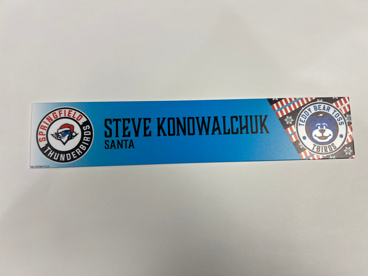 2025-26 Teddy Bear Toss Locker Nameplate