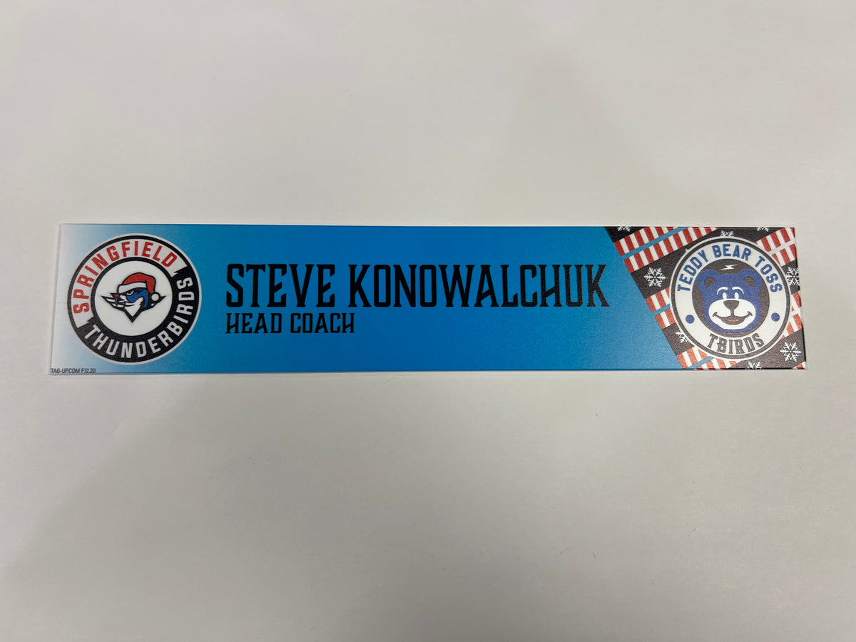 2025-26 Teddy Bear Toss Locker Nameplate