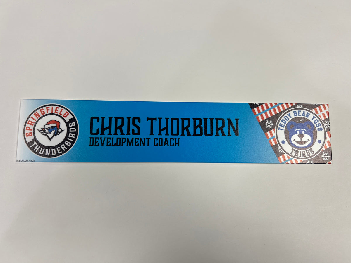 2025-26 Teddy Bear Toss Locker Nameplate