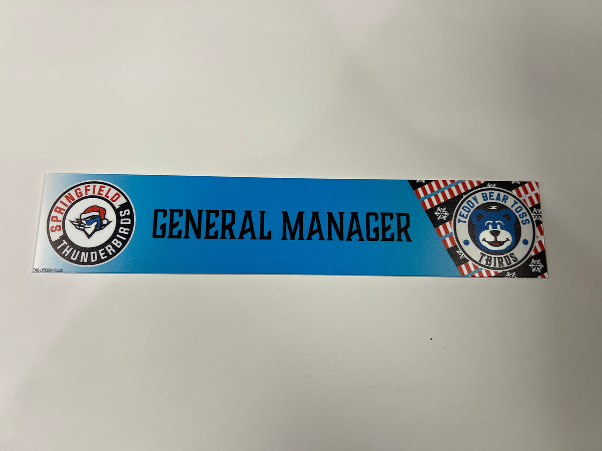 2025-26 Teddy Bear Toss Locker Nameplate