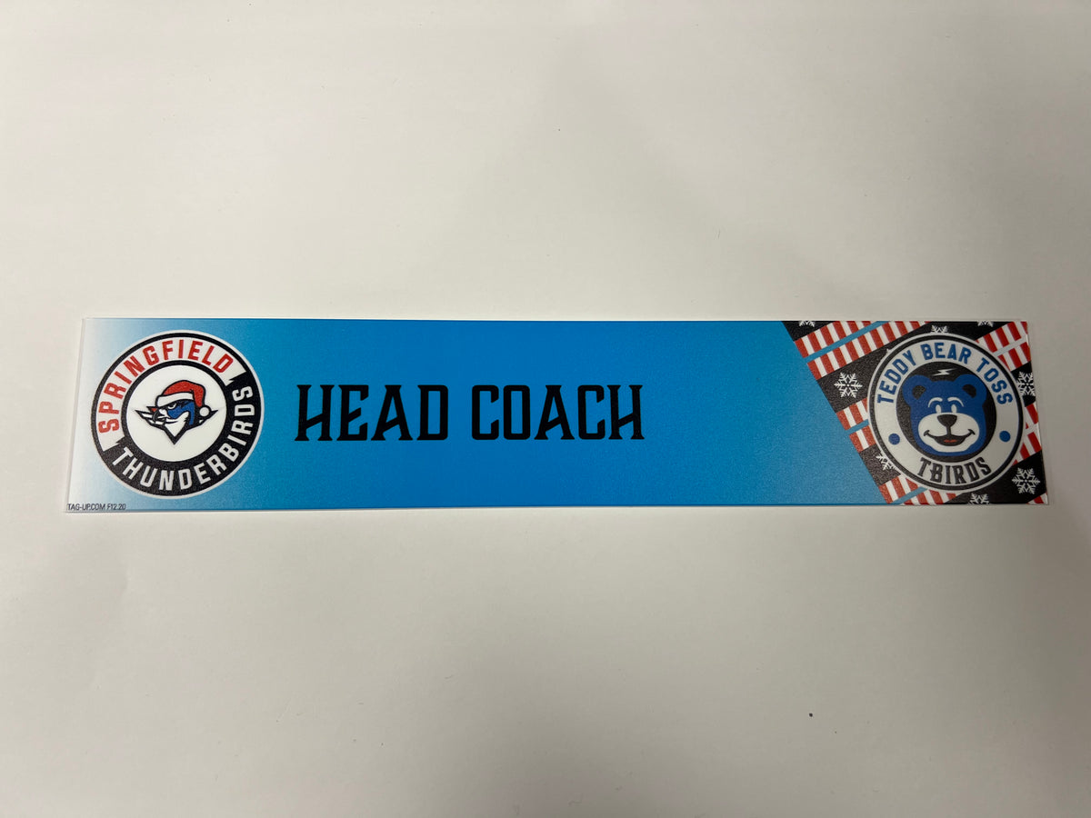 2025-26 Teddy Bear Toss Locker Nameplate