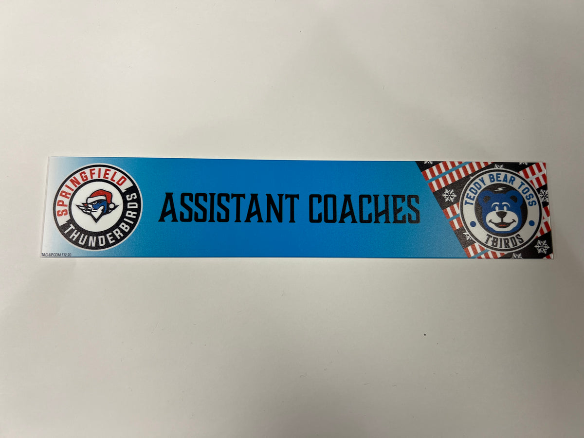 2025-26 Teddy Bear Toss Locker Nameplate